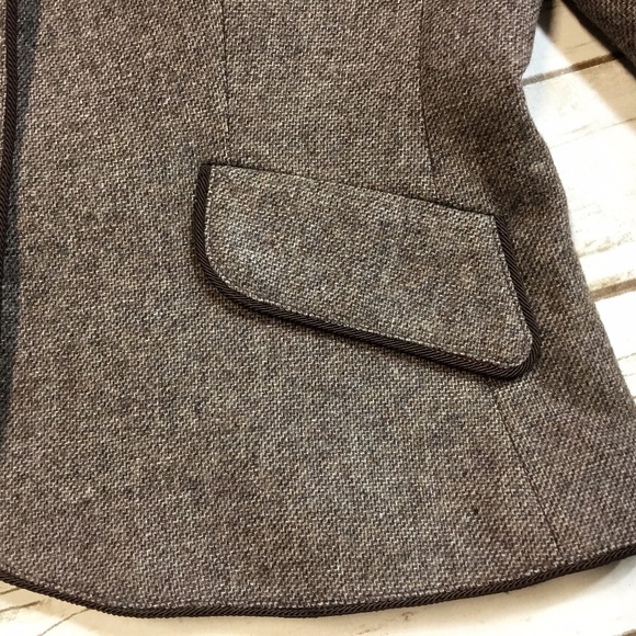 Vintage Bert Newman Tweed Tyrolean Collar Jacket - Picture 5 of 8